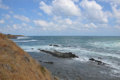 Scenic view of sea against sky