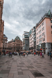 People walking on street