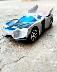 Close-up of toy car