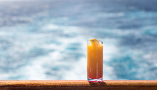 Close-up of drink on table