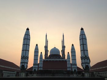 View of cathedral against sky during sunset