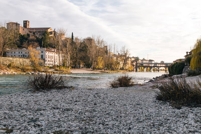 Scenic view of river against sky