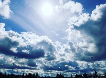 Low angle view of cloudy sky