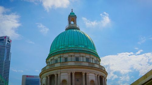 Low angle view of building against sky