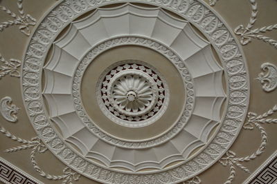 Low angle view of ornate ceiling