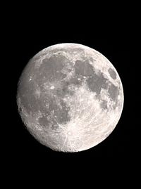 Close-up of moon against black background