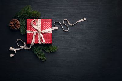 Christmas decoration on table