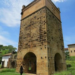 Low angle view of historical building