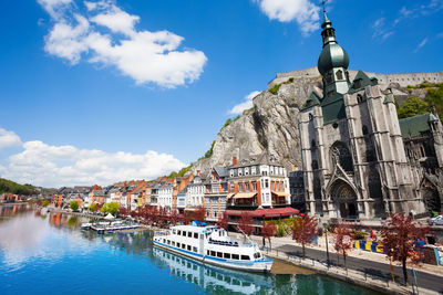 Panoramic view of buildings and city against sky