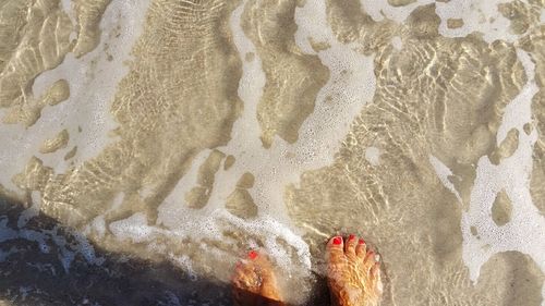 View of waves in sea