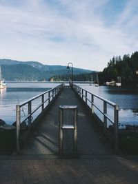 Pier leading to sea