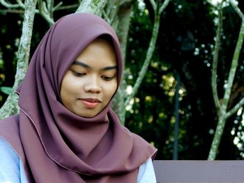 Portrait of a young woman