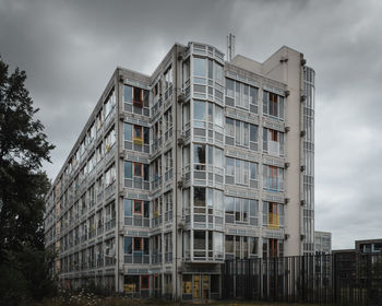 Low angle view of buildings against sky