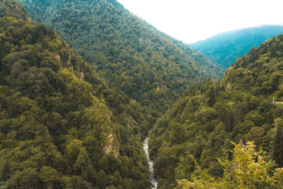 Scenic view of mountains
