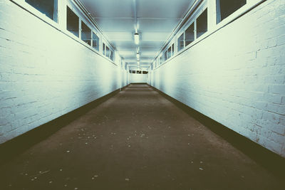 Empty corridor of building