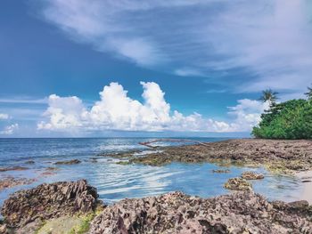 Scenic view of sea against sky