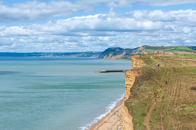 Scenic view of sea against sky