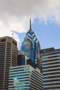 Low angle view of buildings against sky