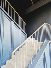 Low angle view of staircase in building