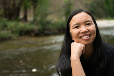 Portrait of a smiling young woman