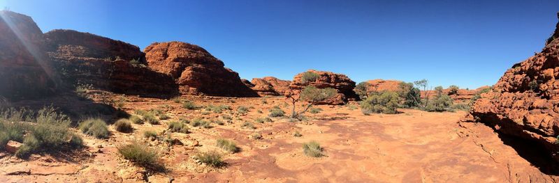 Rock formations in a desert