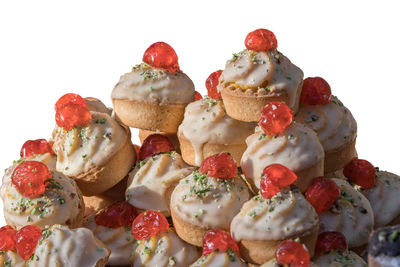 Close-up of strawberries in plate