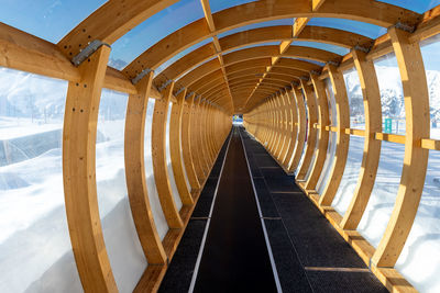 Low angle view of railway bridge