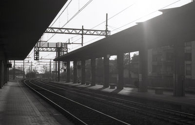 Railroad station platform