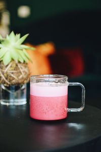 Close-up of drink on table