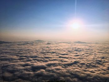 Scenic view of cloudscape against sky during sunset