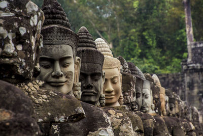 Buddha statue against temple