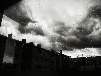 Low angle view of sky in city