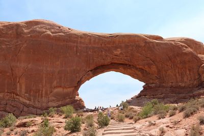 Rock formations in a desert