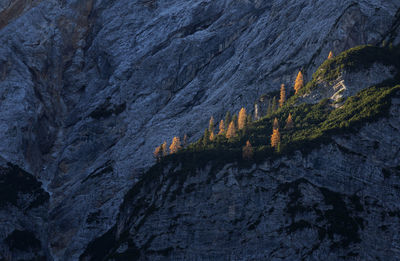 Scenic view of rocky mountains