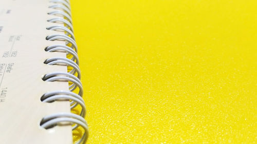 High angle view of book on table