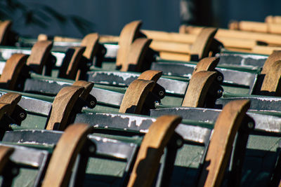 Close-up of piano keys