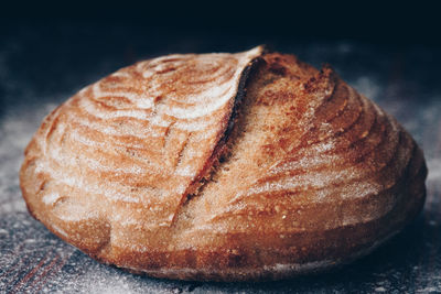 Close-up of bread on table