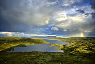 Scenic view of landscape against sky