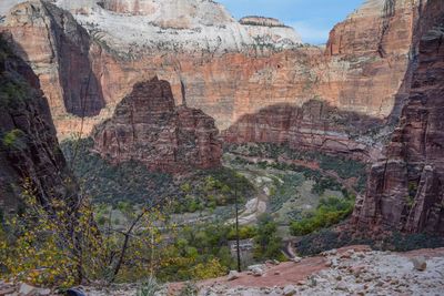 View of rock formations