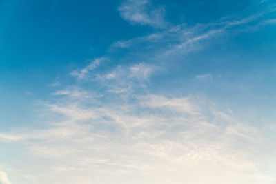 Low angle view of clouds in sky