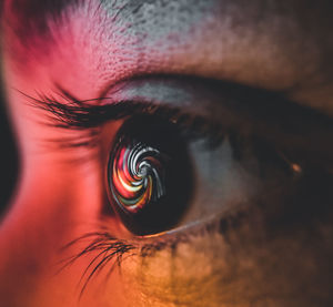 Extreme close-up of human eye