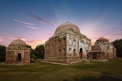 Cathedral against sky during sunset