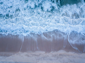 Aerial view of sea and beach