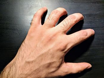 Close-up of human hand