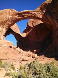 Rock formation at arches national park