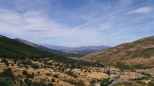 Panoramic view of landscape against sky