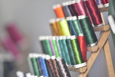 Close-up of multi colored pencils