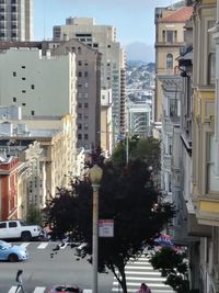 Street amidst buildings in city
