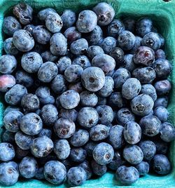 Full frame shot of blueberries