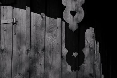 Close-up of wooden door